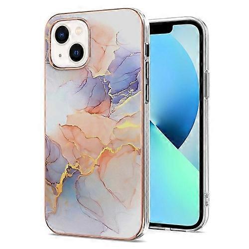 For iPhone 15 Electroplating Pattern IMD TPU Shockproof Case