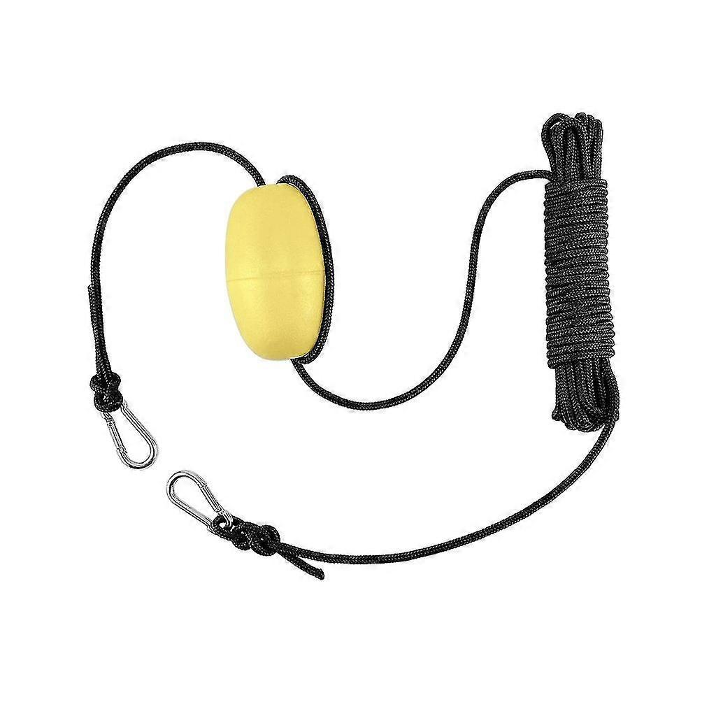Drift Anchor Tow Rope Boating Floating Throw Anchor Line Portable Float Buoy Anchor Accessory Marine Boat Yacht Kayak Canoe-yellow