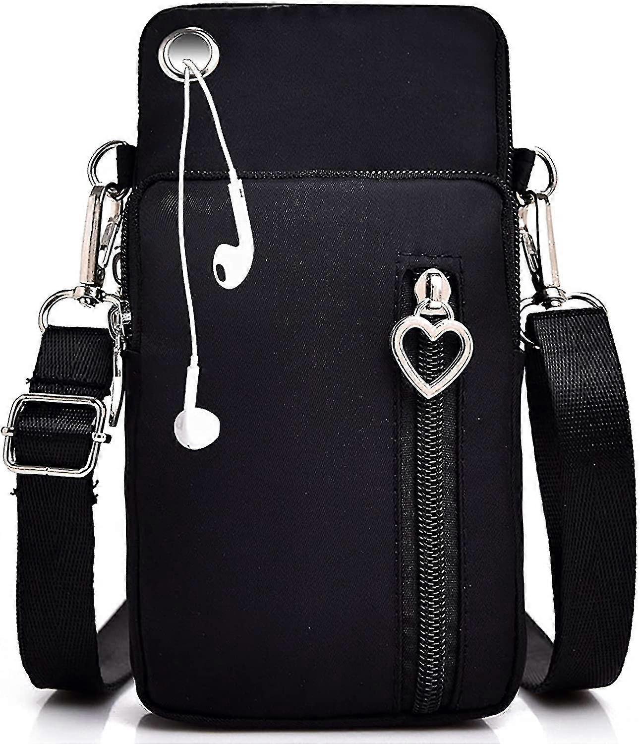 Mobile Phone Bag For Hanging Women, Purse Women's Wallet, Small Shoulder Bag With Headphone Input, Mobile Phone