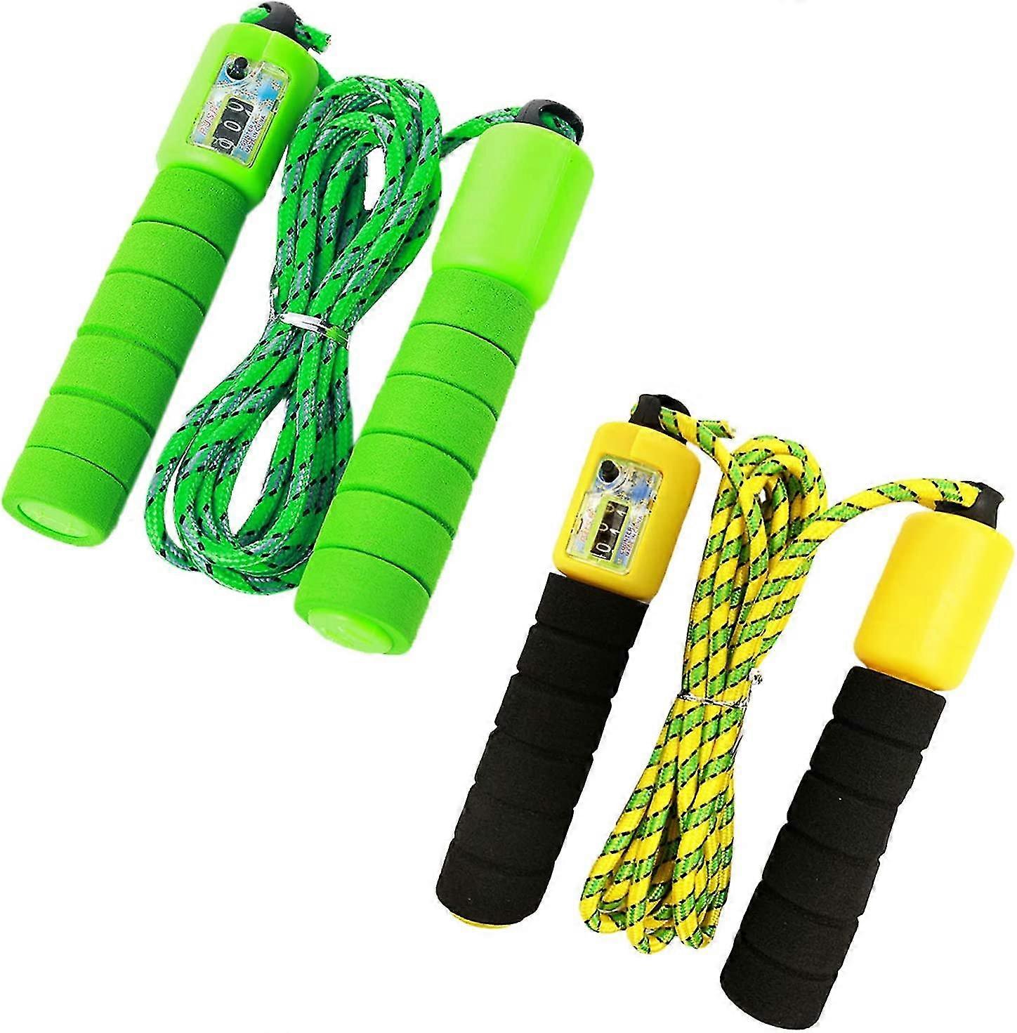 Skipping Rope For Kids, 2-piece Jump Rope With Counter And Comfortable Handles, Adjustable Skipping