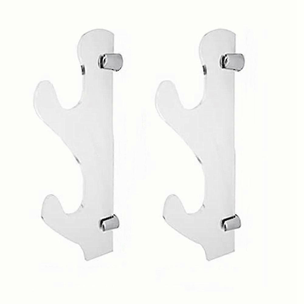 Acrylic Wall Mount Two Layer Samurai Sword Display Stand,transparent