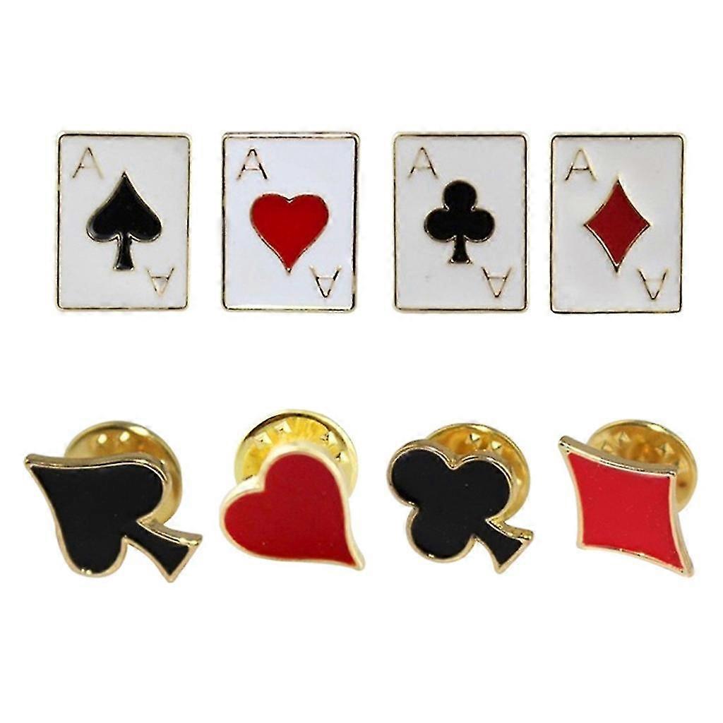 8 قطع Harajuku بوكر بطاقة بروش المينا دبوس دبابيس قبعة قميص طية صدر السترة حقيبة شارة