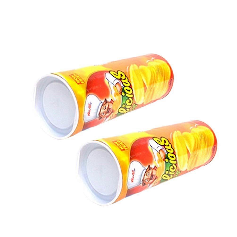 Chip Snake Can 2Pcs, Potato Chip Jumping Snake Toy Spring Prank Joke Toys Spring Tricky Toy Snake in A Can-Gag Gift