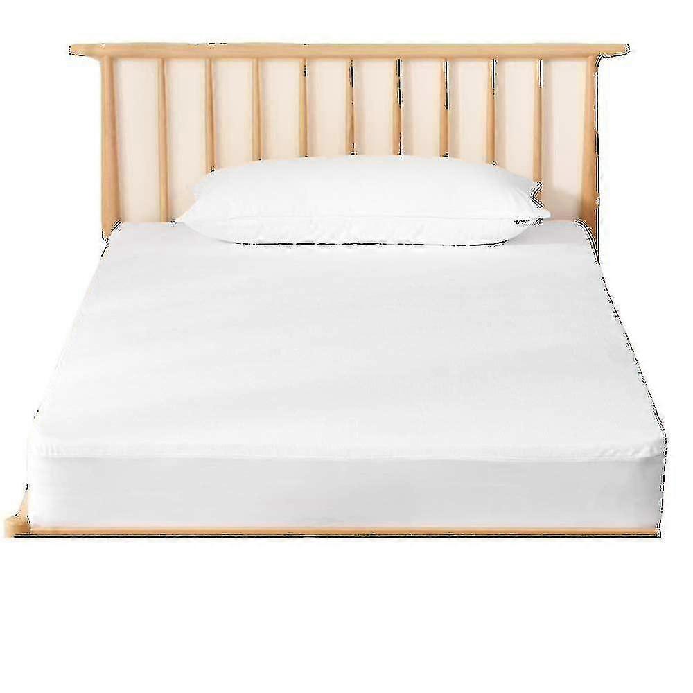100% Waterproof Mattress Protector Ultra Soft Cotton Terry Surface( Size,color : California King-white