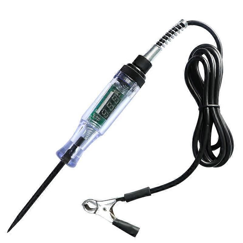 Voltage Continuity & Current Tester 6V-24V, Professional Circuit Tester with Indicator Light, Long Probe with Alligator Clip for Continuity Car Voltag