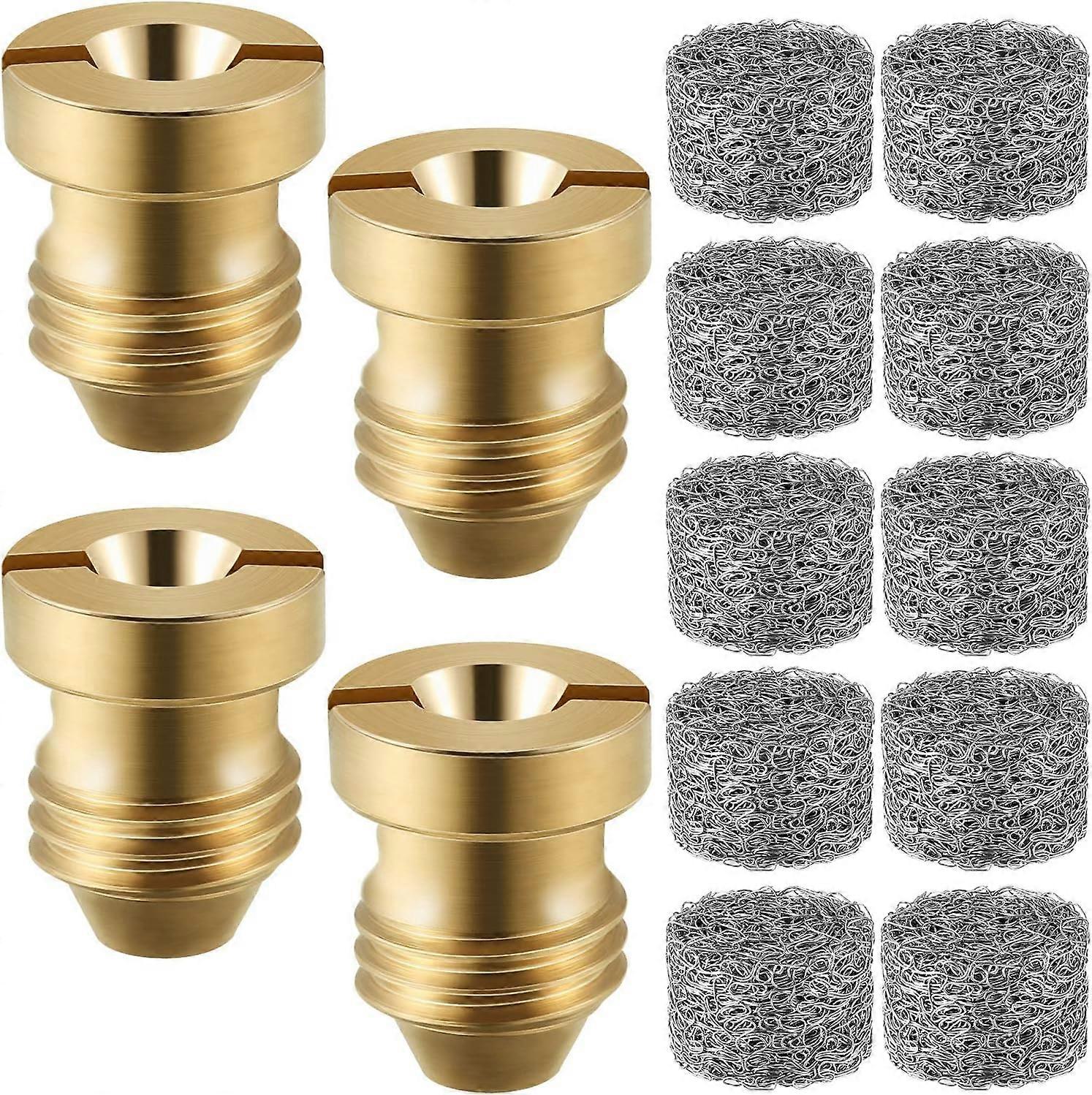 4 Pieces 1.1 mm Foam Cannon Orifice Nozzle and 10 Pieces Foam Maker, High R