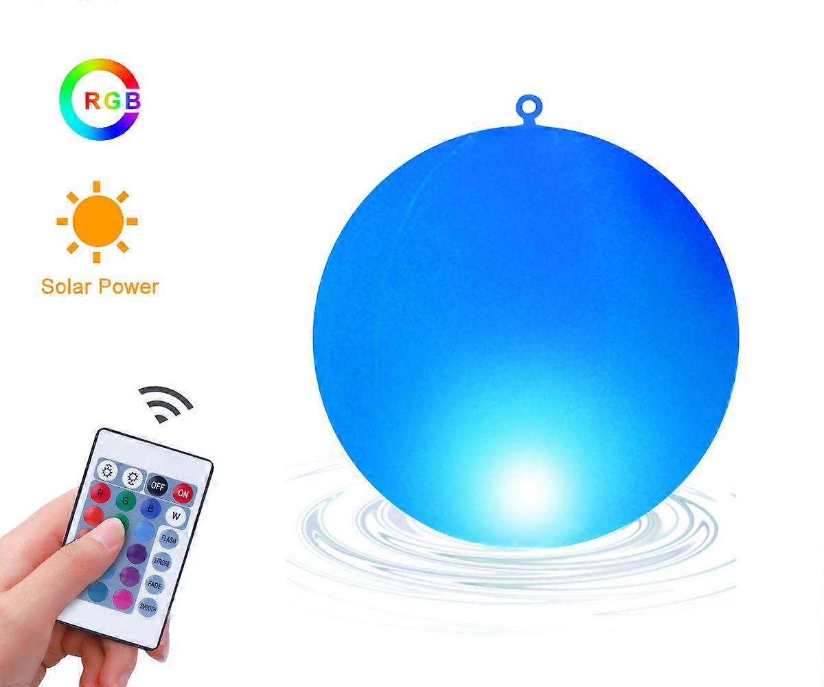 1pc LED Outdoor Solar Ball Light, IP68 Waterproof Float Light