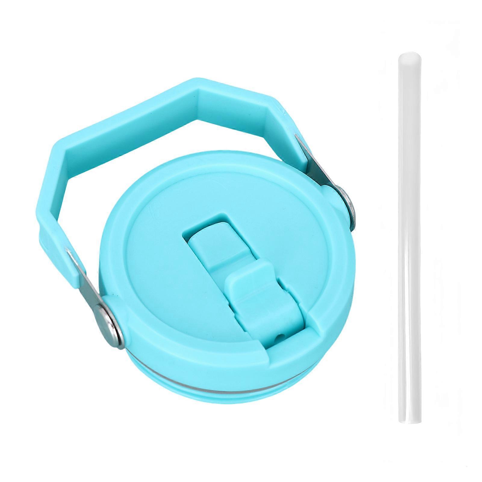 30Oz Tumbler Replacement Lid with Flip Straw Dust-Proof Stopper Spill-Resistant Rubber Ring Straw Reusable Cup Lid