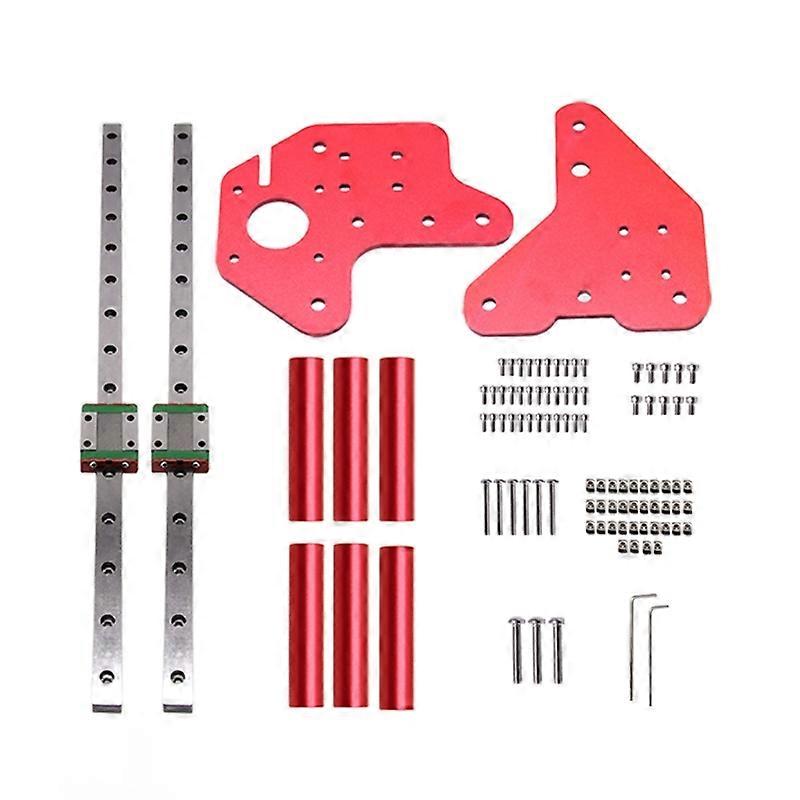 For Ender-3/CR10 Dual Z-Axis MGN12C Linear Rails Kit With Fix Plate Bracket