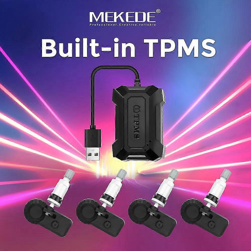 Mekede Accessori Auto Built-in Tpms Sistema di Monitoraggio Della Pressione Dei Pneumatici Auto Sistemi Intelligenti Vestito Per Auto Suv Off Road Mpv Bus