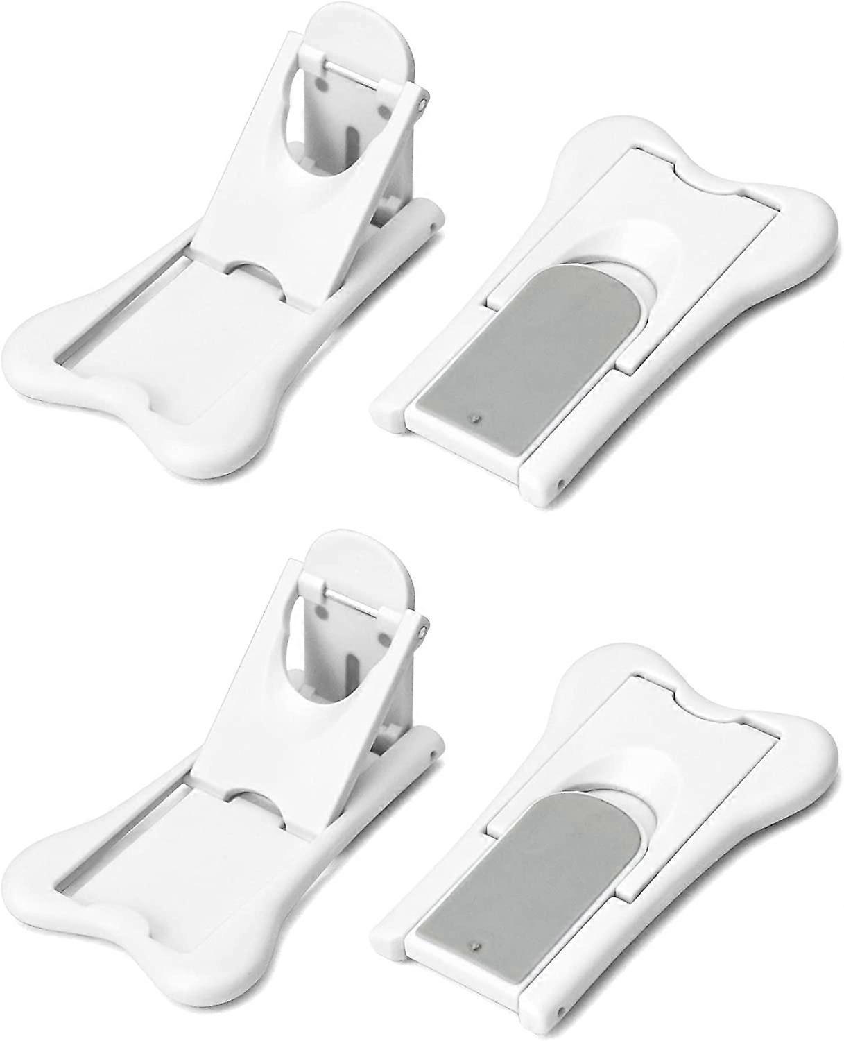 4 Piece Sliding Door Lock Window Lock ABS Plastic with 3M Glue for Window Cabinet Door Sliding Door
