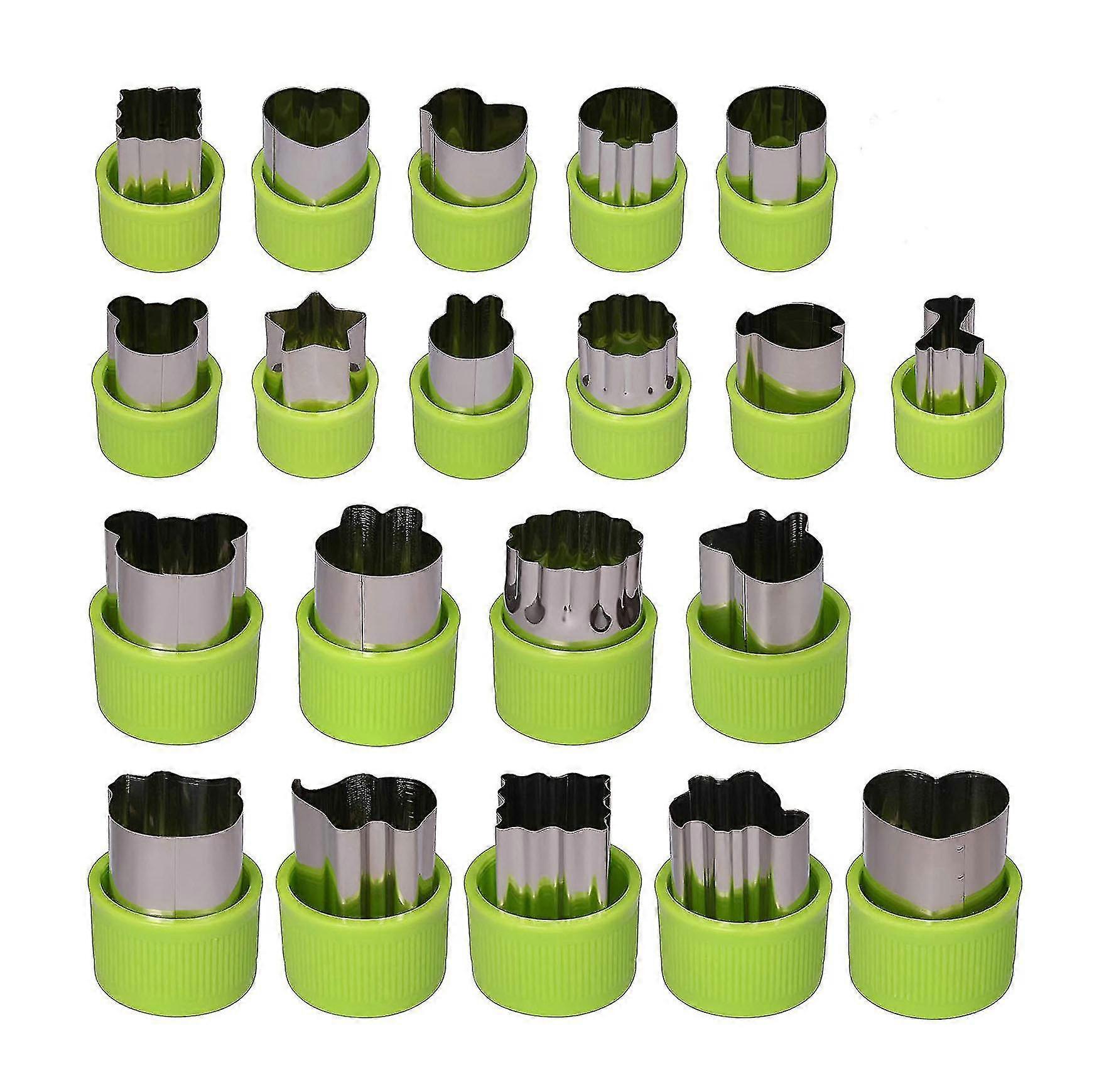 20 Piece Vegetable Cutters, Fruit Cutters, Cookie Cutters Set, Ect