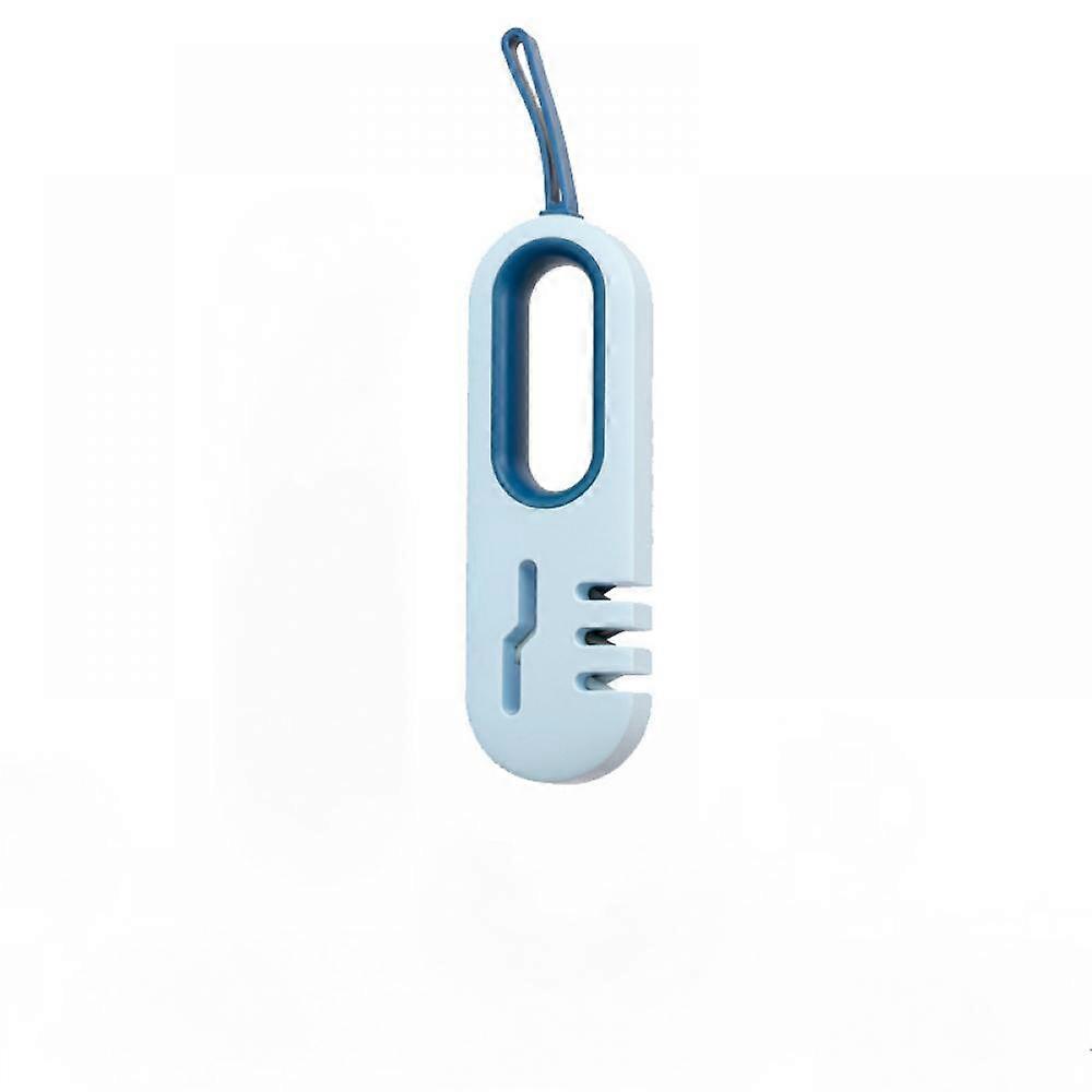 4 In 1 Manual Knife Sharpener,kitchen Knife Sharpening Scissors Whetstone 1pcs Blue