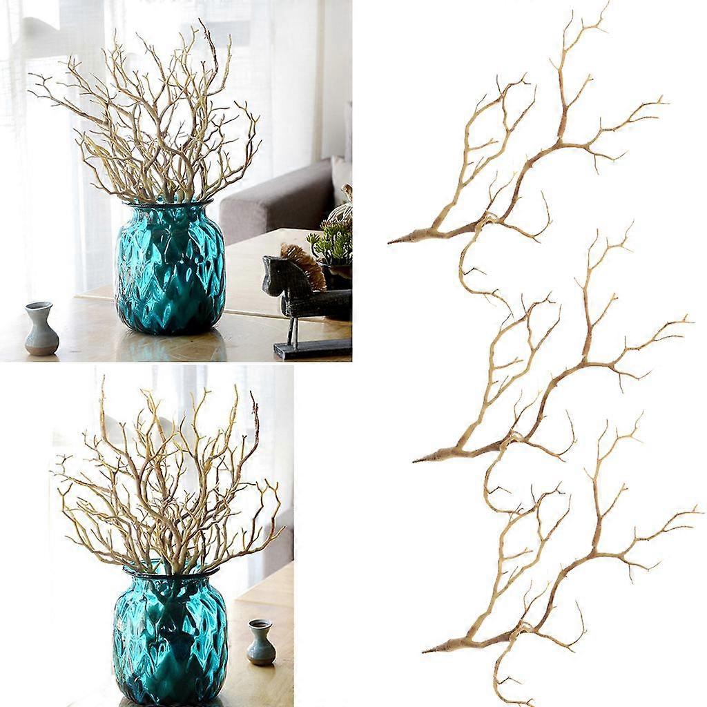 3pcs Artificial Branches Small Trees Twig Branch Table Decoration Coffee