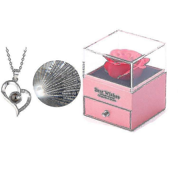 الحفاظ على ريال مدريد روز قلادة هدية مربع، هدايا عيد الحب