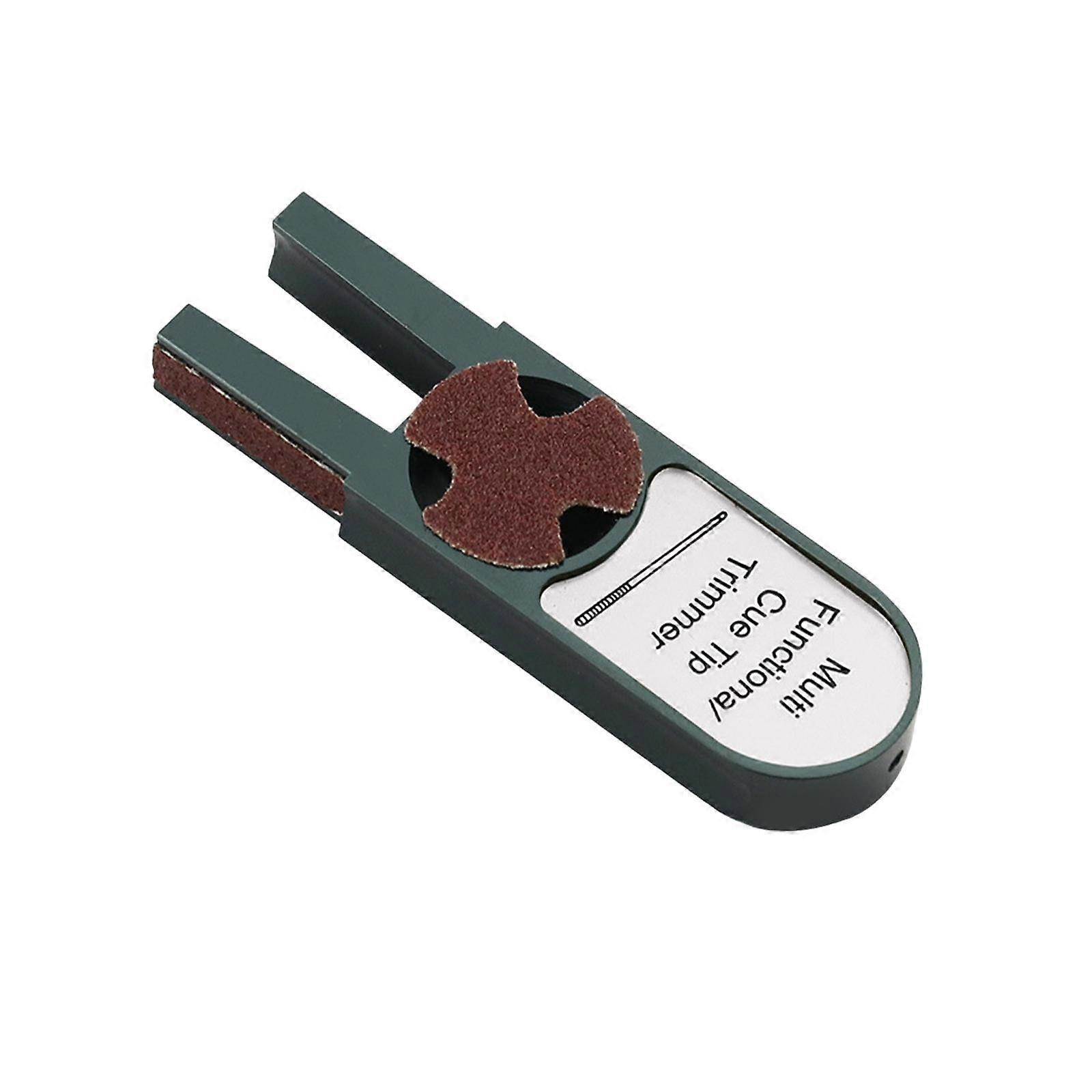 Billard Pool Cue Tip Shaper U-förmiger multifunktionaler Pool Queue Tip Trimmer Golden Gold Label