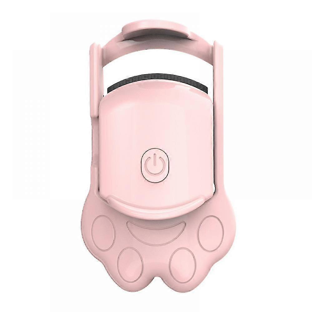 Mike Cat Paw Heated Eyelash Curler,portable Electric Eyelash Curler,usb Rechargeable With Temperature Control,long-lasting Curl And Lift-pink