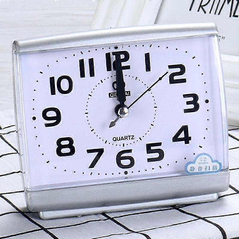 Bedside Desk Alarm Clock Small Silent Quartz Clocks Home Decor