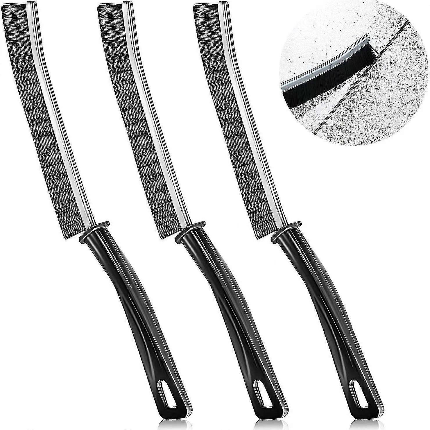 3 stk rengjøringsbørste for baderomssprekk, døde hjørner multifunksjonelle børster