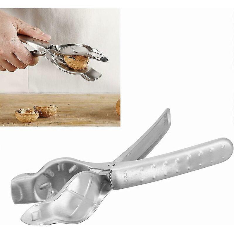 Heavy Duty Nutcracker Pecan Walnut Tongs Opener Tool Nutcracker Kitchen Tool for Walnuts Pecan Cracker Walnut Hazelnut Almonds Pecan Opener with Non-S