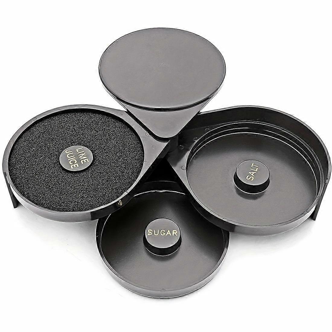 1pc 3-Tier Bar Glass Rimmer For Margarita And Cocktail, Restaurant Catering Bartender Tool, Salt Box Spice Container Eid Al-Adha Mubarak