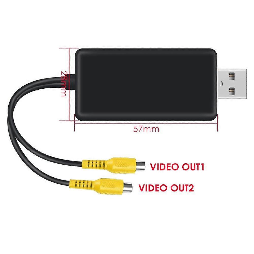 Hizpo USB HDMI Video OutPut Box CVBS Adapter for Android Car Radio Navigation GPS Player In Our Shop