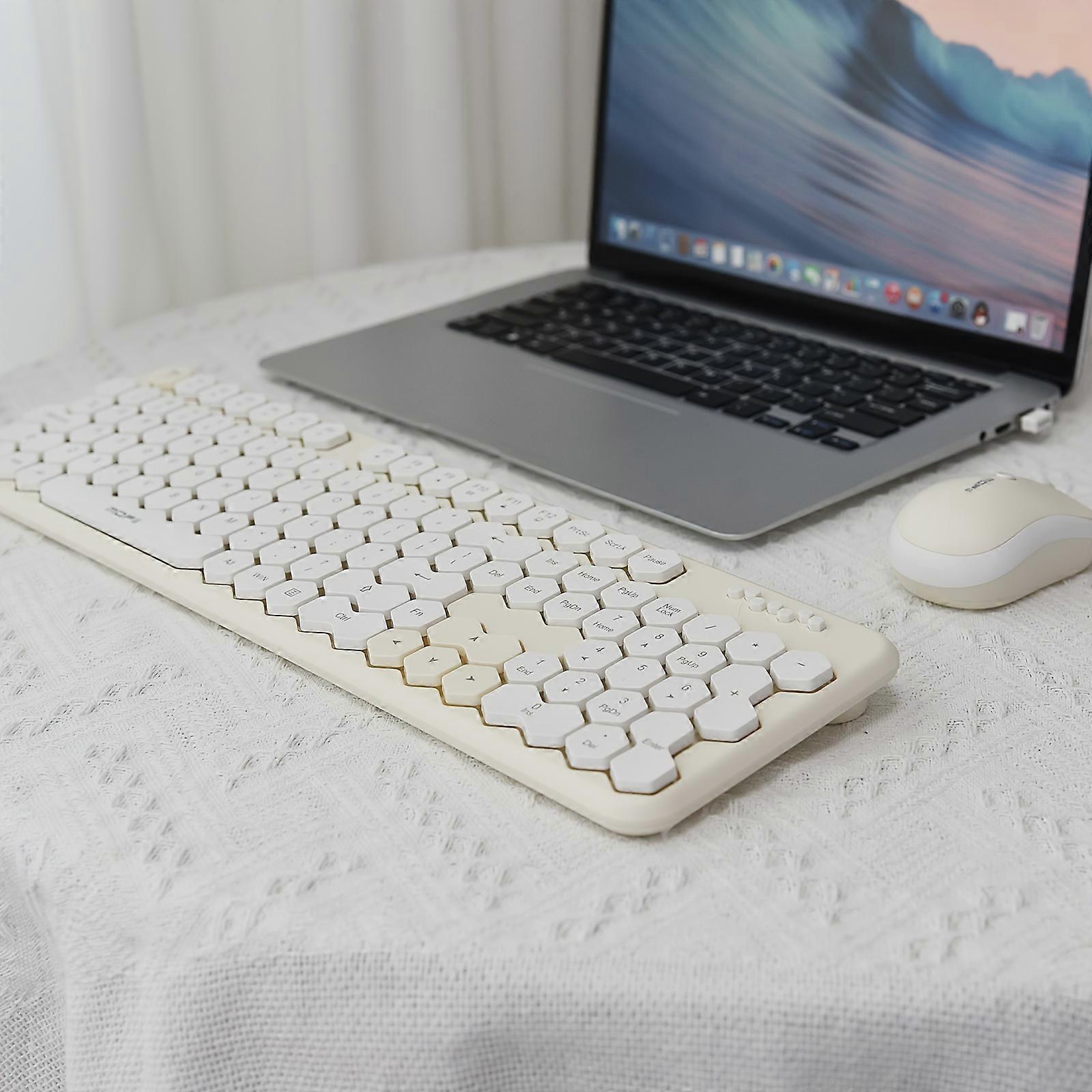 Mofii Wireless Keyboard and Mouse Set - Ergonomic Design for Comfortable Typing, 2.4G Wireless Connection, Plug and Play for Home Office Use