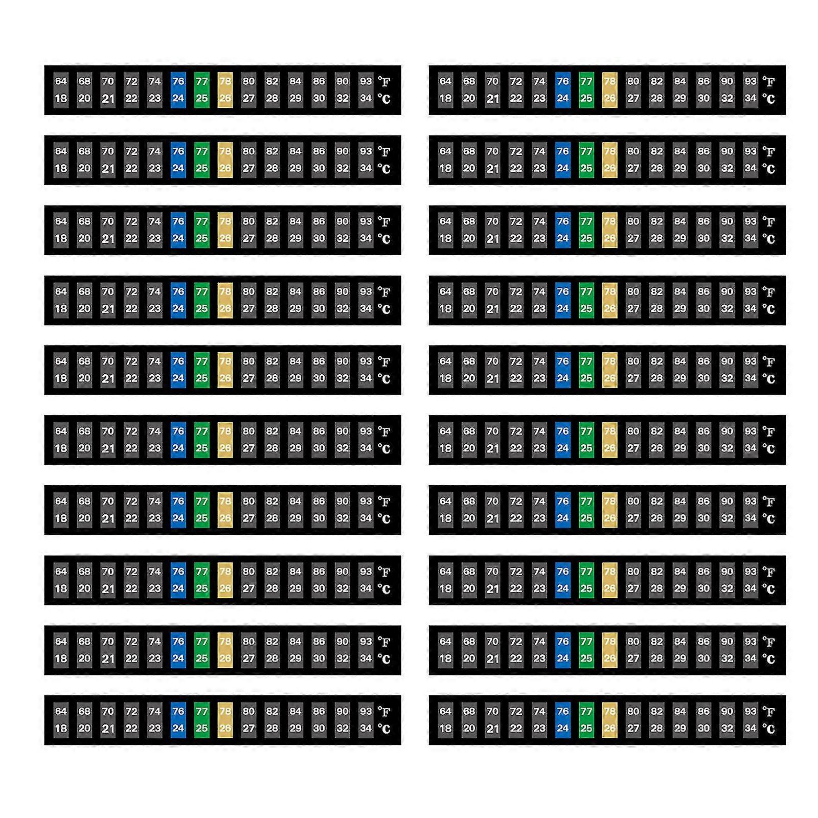 Digital Display Stick On Thermometer Strips for Fermenting - Horizontal Stickers