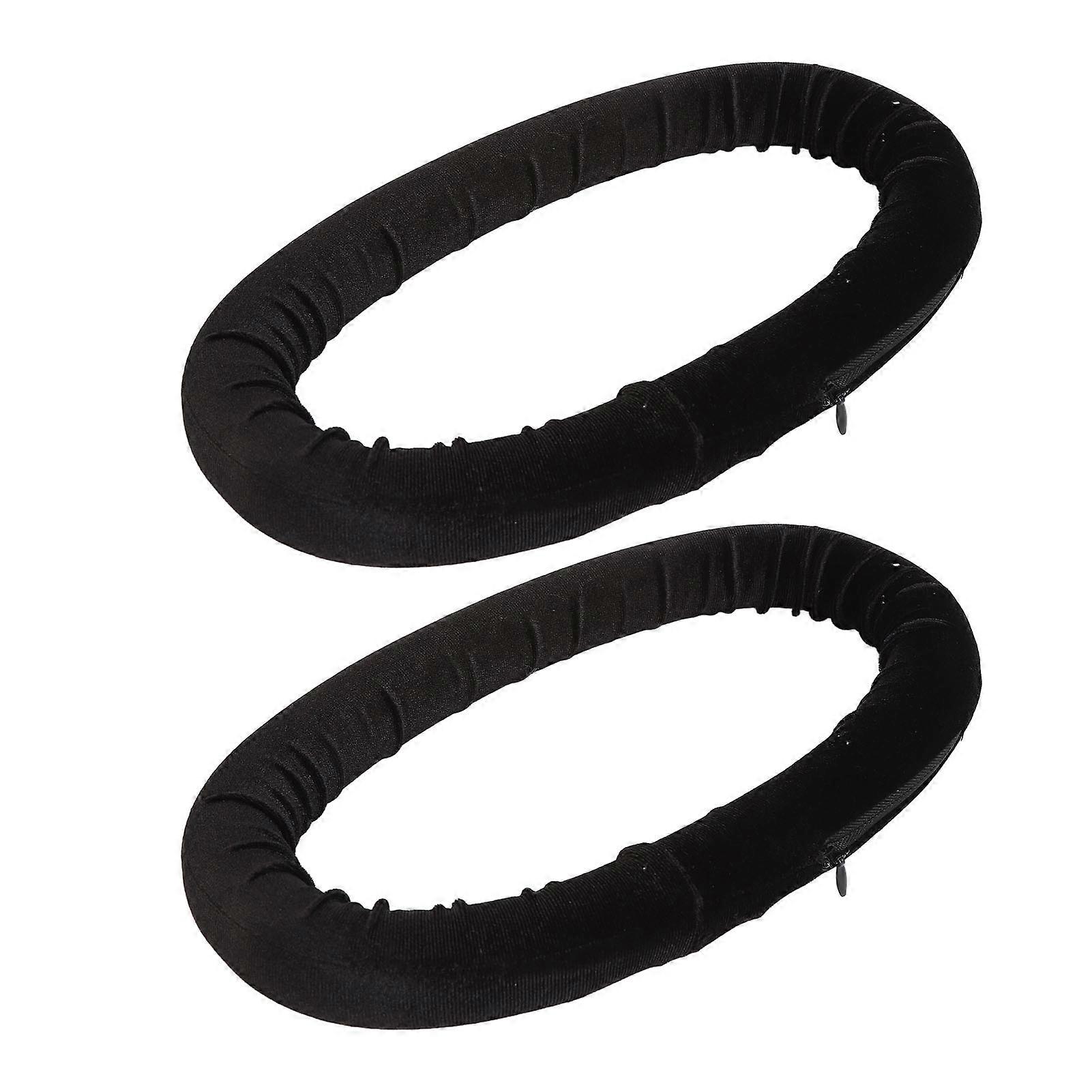 Heatless Curling Rod Headband for Long Hair - 2pcs Soft Fabric EVA Foam Hair Curler
