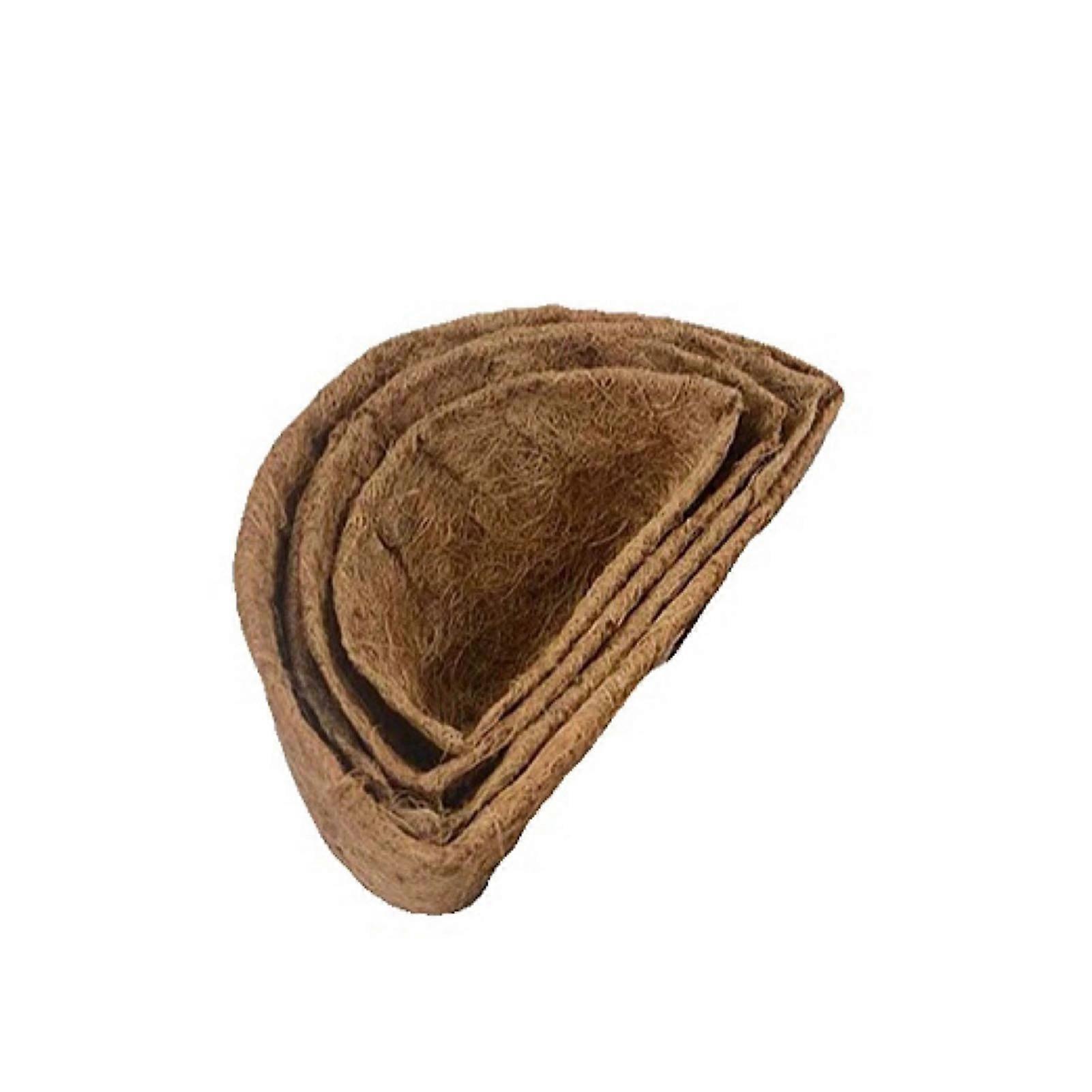 Coconut Coir Half Round Mat with Replaceable Cocoa Basket for Home Garden