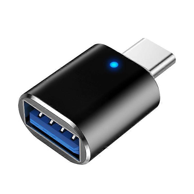 Black USB C to USB 3.1 Gen 2 Adapter, 10Gbps USB to USB C Adapter, USB-C Male to UAB 3.0 A Female USB 3.2 Type C OTG Converter for MacBook Pro Laptop