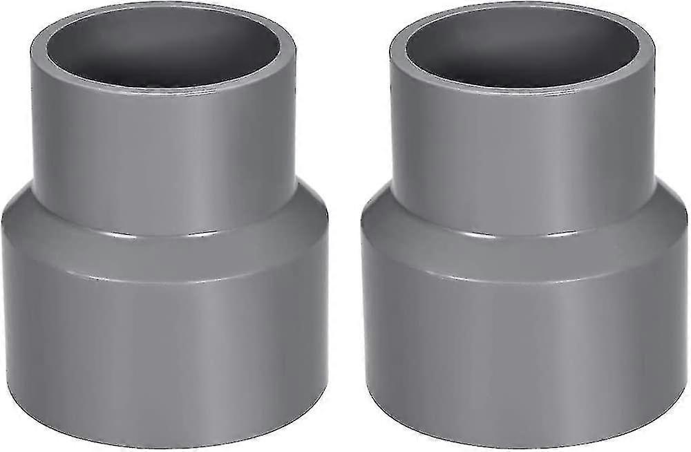 63mm X 50mm Pvc Boru Redüktör Montaj Kaplin Göbek Kaplin Dwv Gri 2 adet