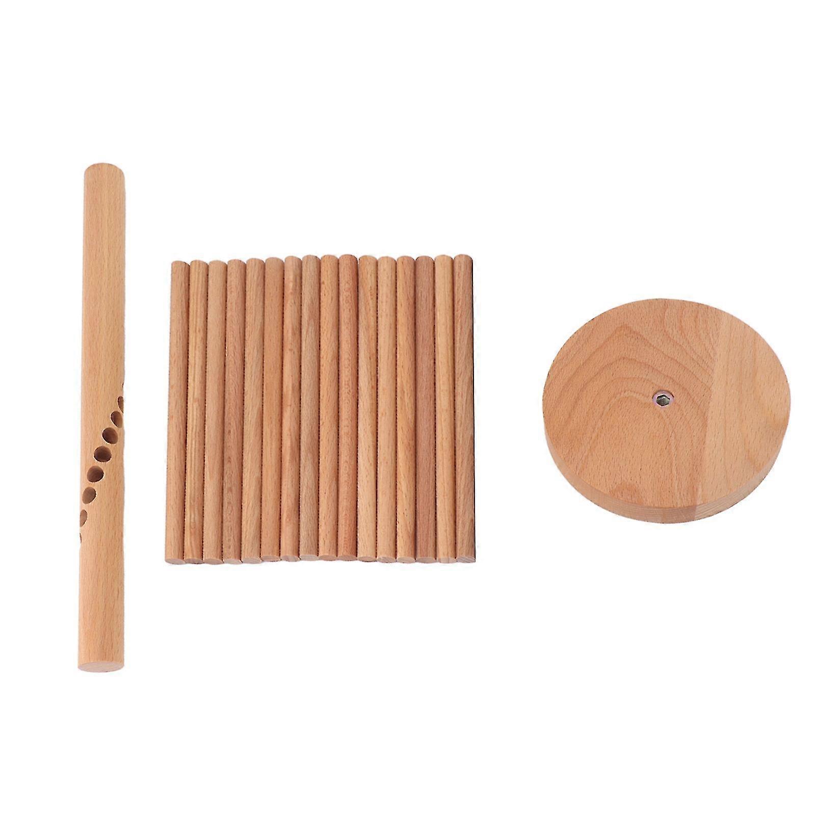 Wooden Collapsible Pasta Drying Rack - 18 Bars Spaghetti Stand Dryer for Homemade Noodles