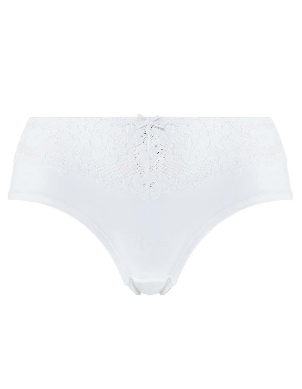 121464-B Shorties Culotte Brodée Blanche Femme