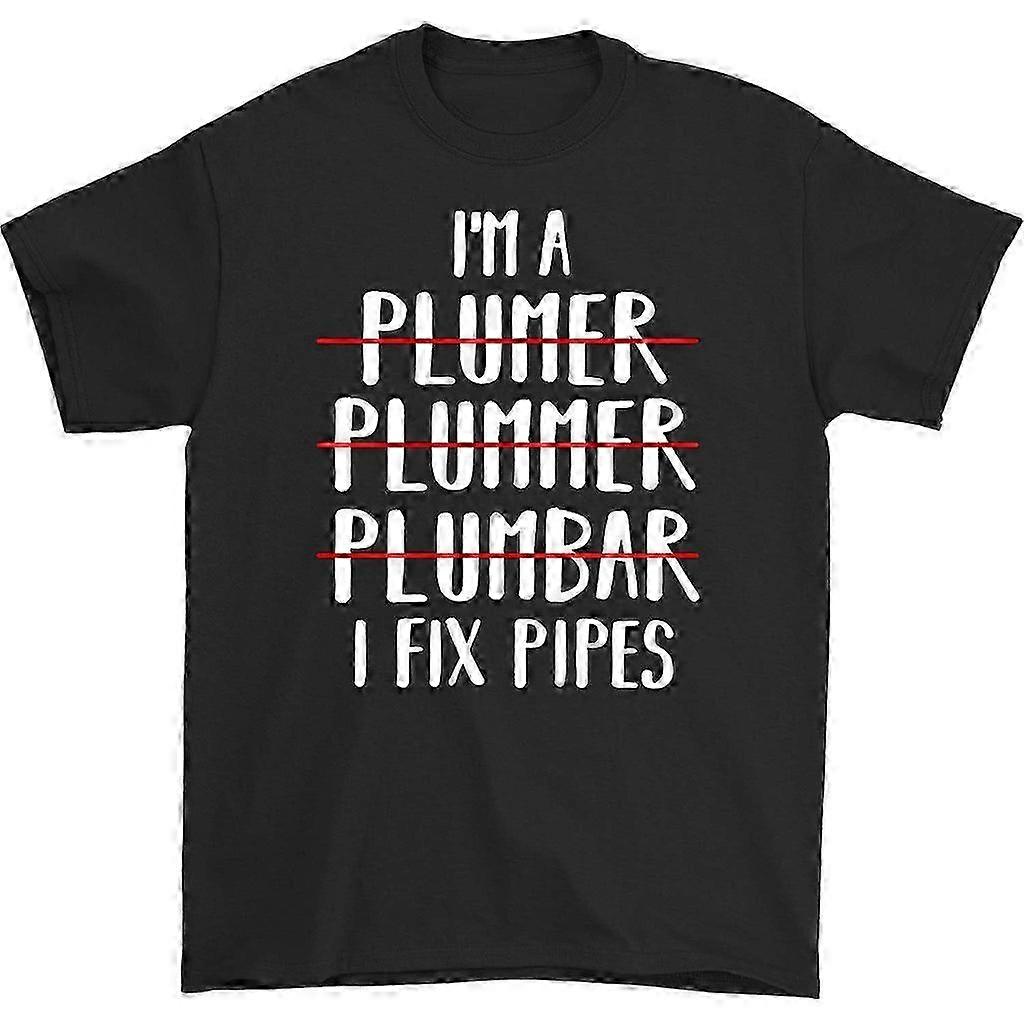 Olen Plumer Plummer Plumbar Crew Neck T-paita