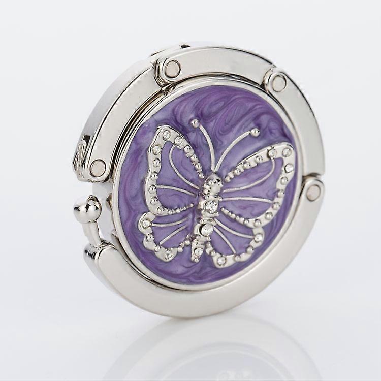 2 Pieces The Purple Color Foldable Desktop Wallet Hook