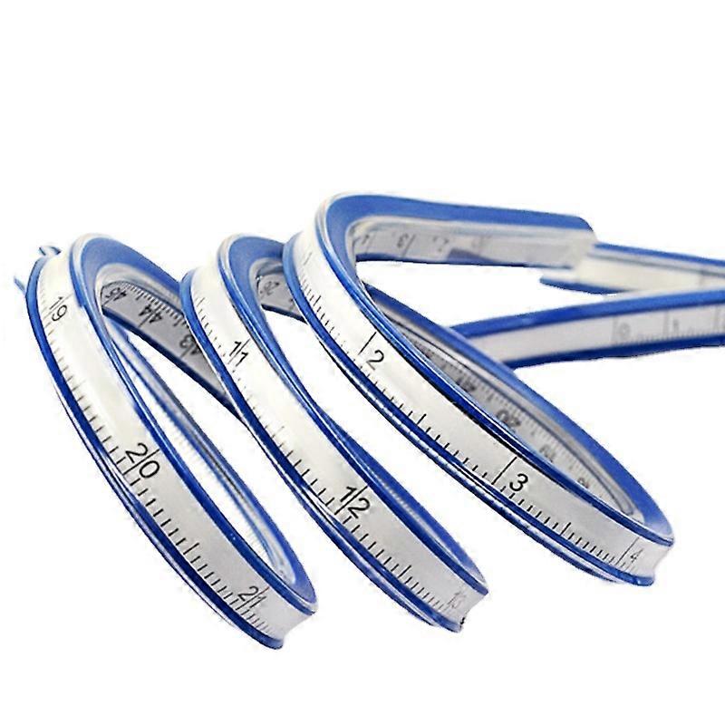 Dww-Regle Flexible en PVC + Mtal 30cm*2 Rgle Courbe Cintrable Clairement Flexible Curve Rgle Deux Escalader Portable pour Bureau Ecole Studio Dessin T