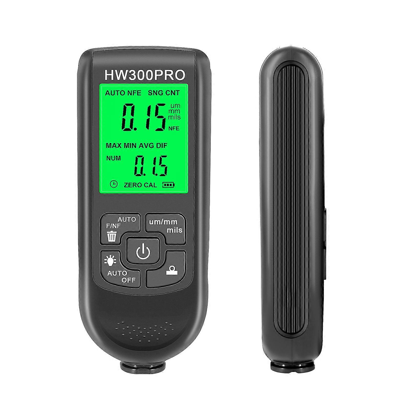Resource Coating Thickness Gauge with Backlight Digital LCD Display, 0 to 2000um Messaging Machine