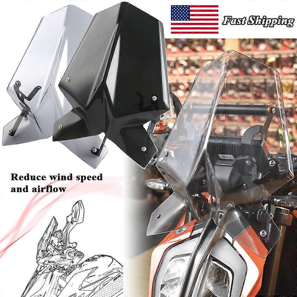 Pare-brise de moto pour KTM Duke SX RC 125 390 2017-2022 2019 2020 2021 Pare-brise Airflow Wind Deflector Protector avec support