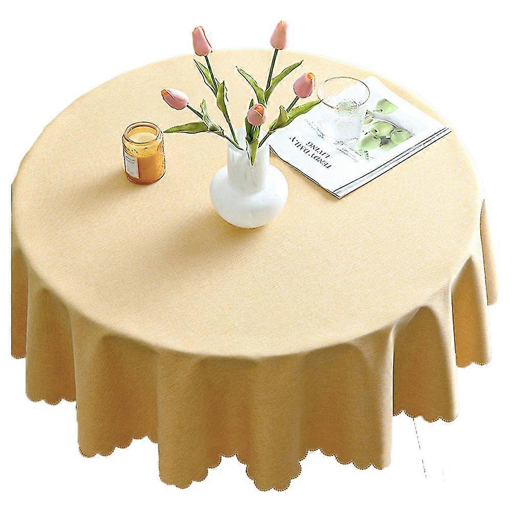 Waterproof Microfiber Tablecloths, Round Tablecloths For Outdoor And Interior Trim Cloth