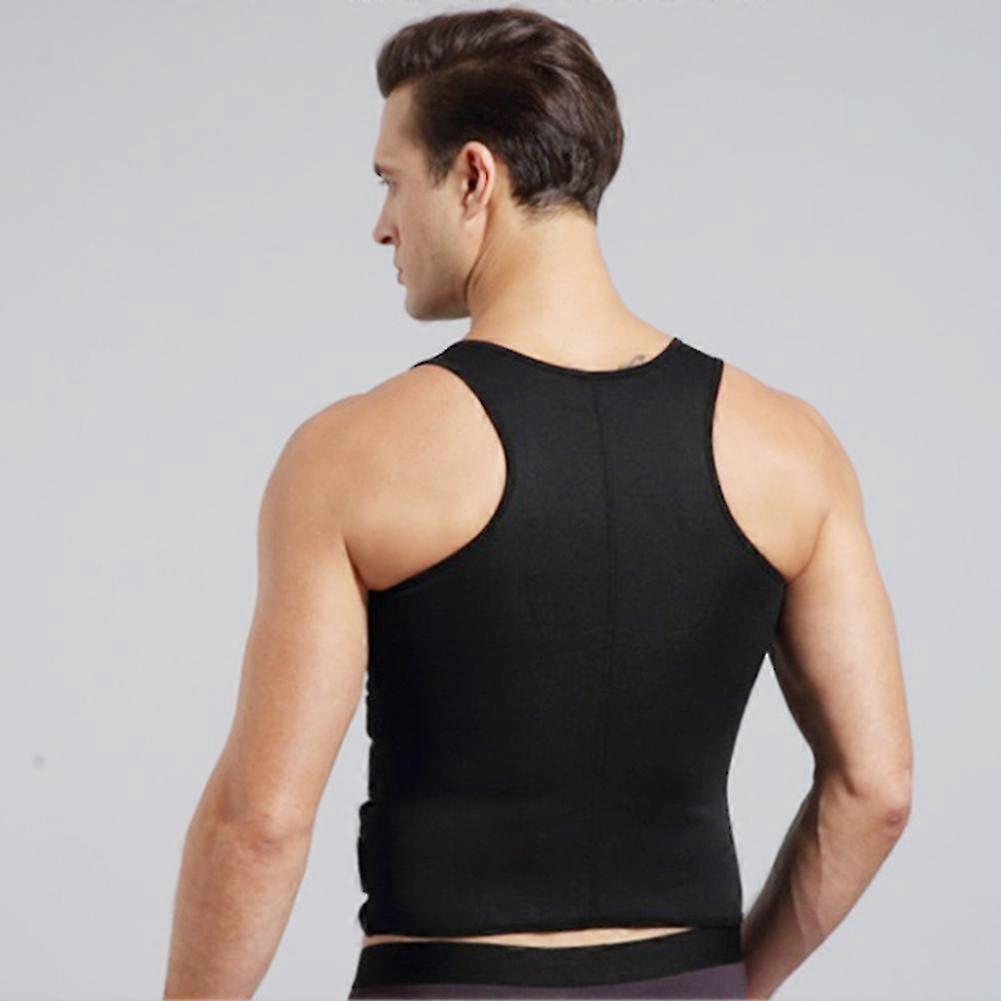 Sauna Vest For Men Sweat Polyester Waist Trainer Adjustable Belt