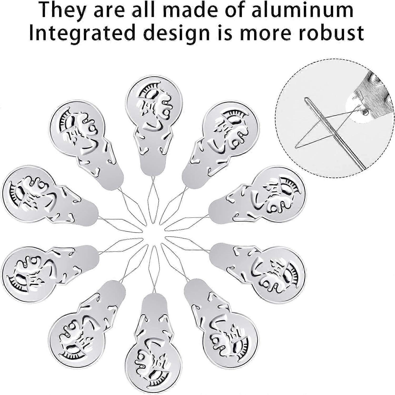 Silver Thread Loop Needle Threaders Aluminum Needle Threader for Hand Sewing Machine for Embroidery, Sewing Crafts (1