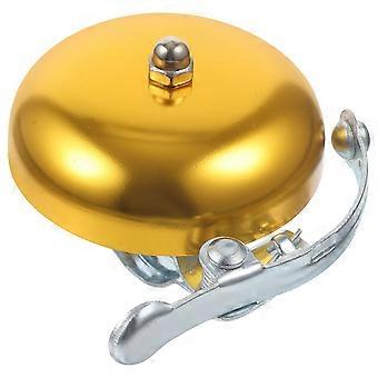 1 Stück Fahrradklingel, lauter, knackiger Klang, Handklingeln, sichere Fahrradklingel zum Radfahren (Golden)