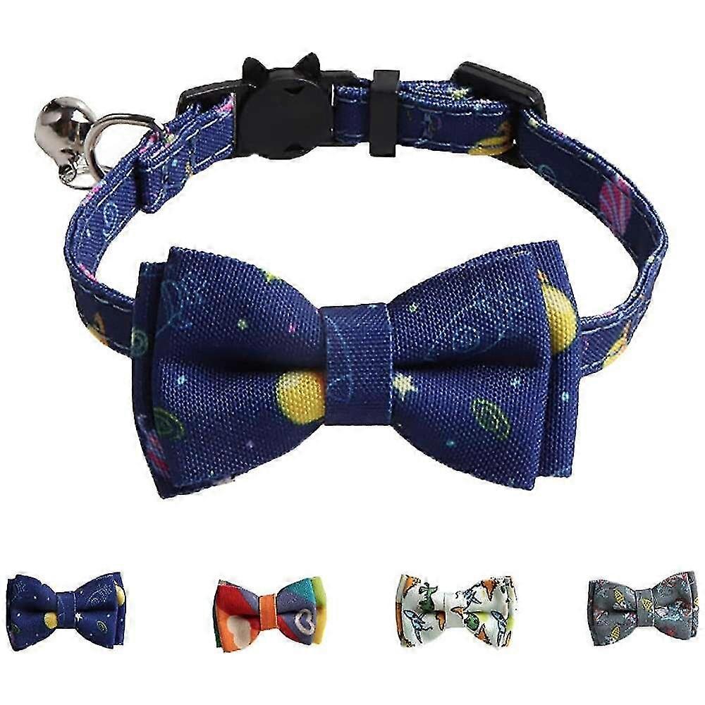 猫の襟の離脱とボウタイベル、かわいいレインボーユニバースオーシャン恐竜プリン