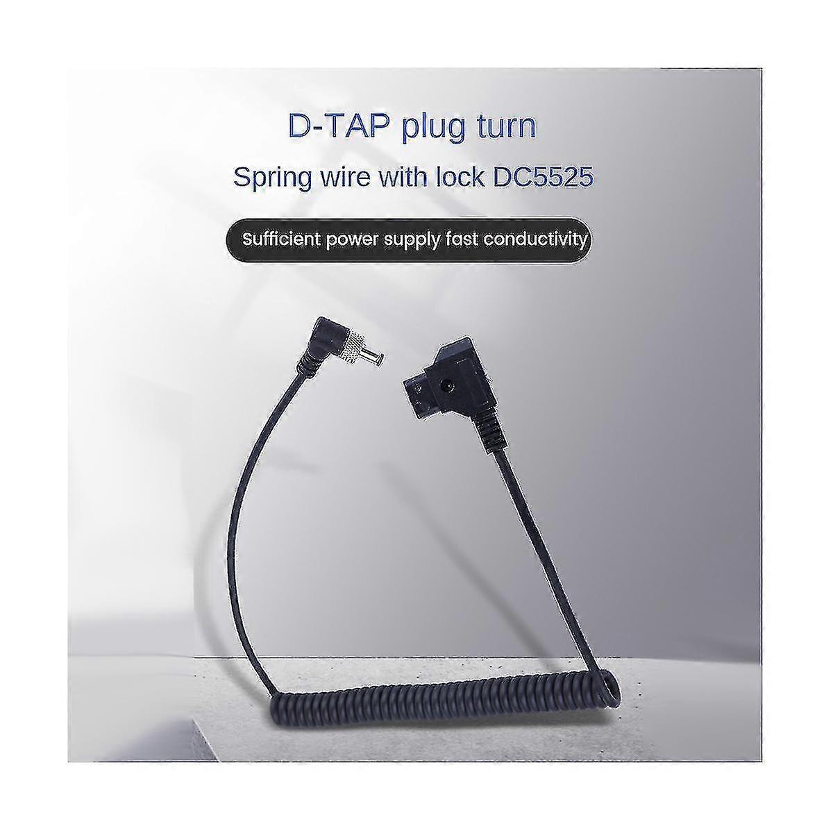 D-tap Plug To Dc Port Dc Monitor Supply Cable Spring Power Wire With Lock For Bmpc// Monitor