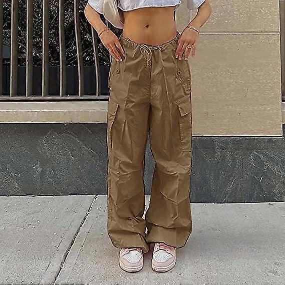 Parachute Pants for Women, Cargo Pants Women Baggy, Y2K Low Waist