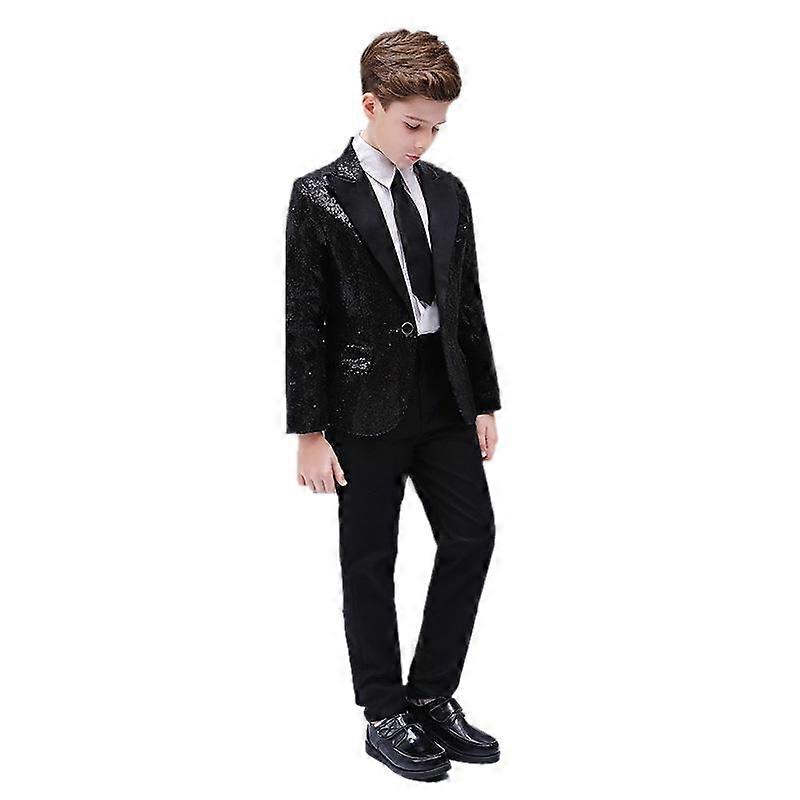 Boys Colorful Formal Suits 4 Piece Slim Fit Dresswear Suit Set