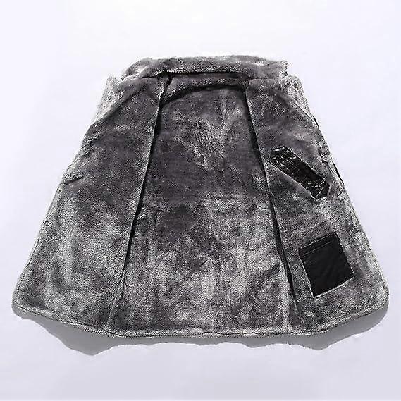 Fleecing PU Leather Warm Jackets