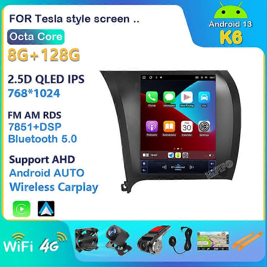 For Kia Cerato 3 2013 2014 2015 2017 For Tesla style screen Car Android Radio Multimedia Video Player Navigation GPS 2din 2 din