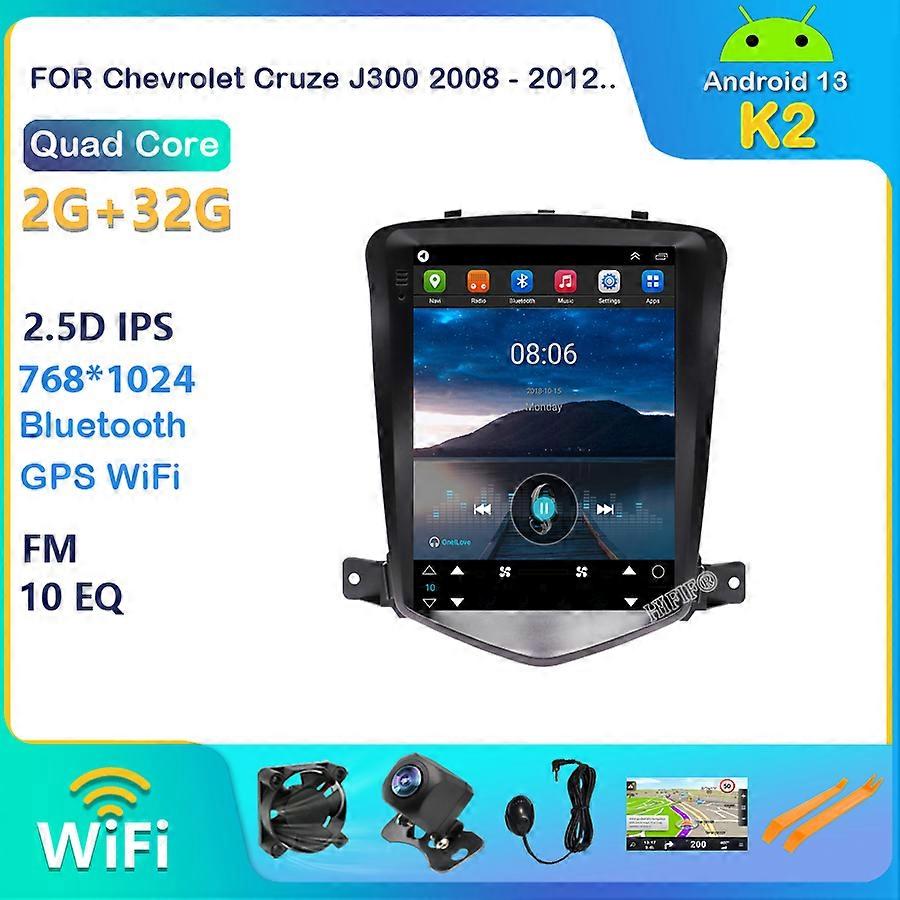 Android 13 Player For Chevrolet Cruze J300 2008 - 2012 2din Radio Multimedia Video GPS Navigation 2 din For Tesla style